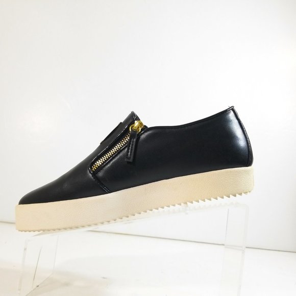 Giuseppe Zanotti Men Logo Double Zip Loafers Sz 45 main image 11